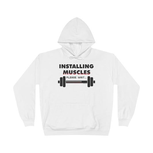 Installing Muscles Hoodie Sweatshirt Hooded Pullover by TOOLOUD