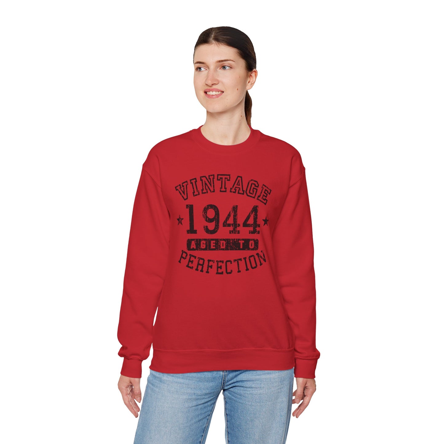 1944 - Vintage Birth Year Sweatshirt Adults Unisex by TOOLOUD