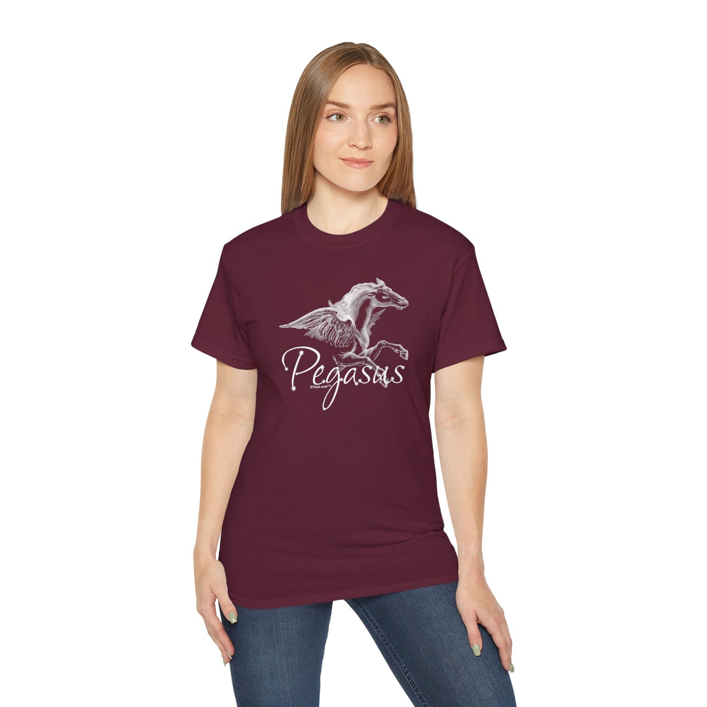 Pegasus Illustration Women’s Dark T-Shirt – by TOOLOUD