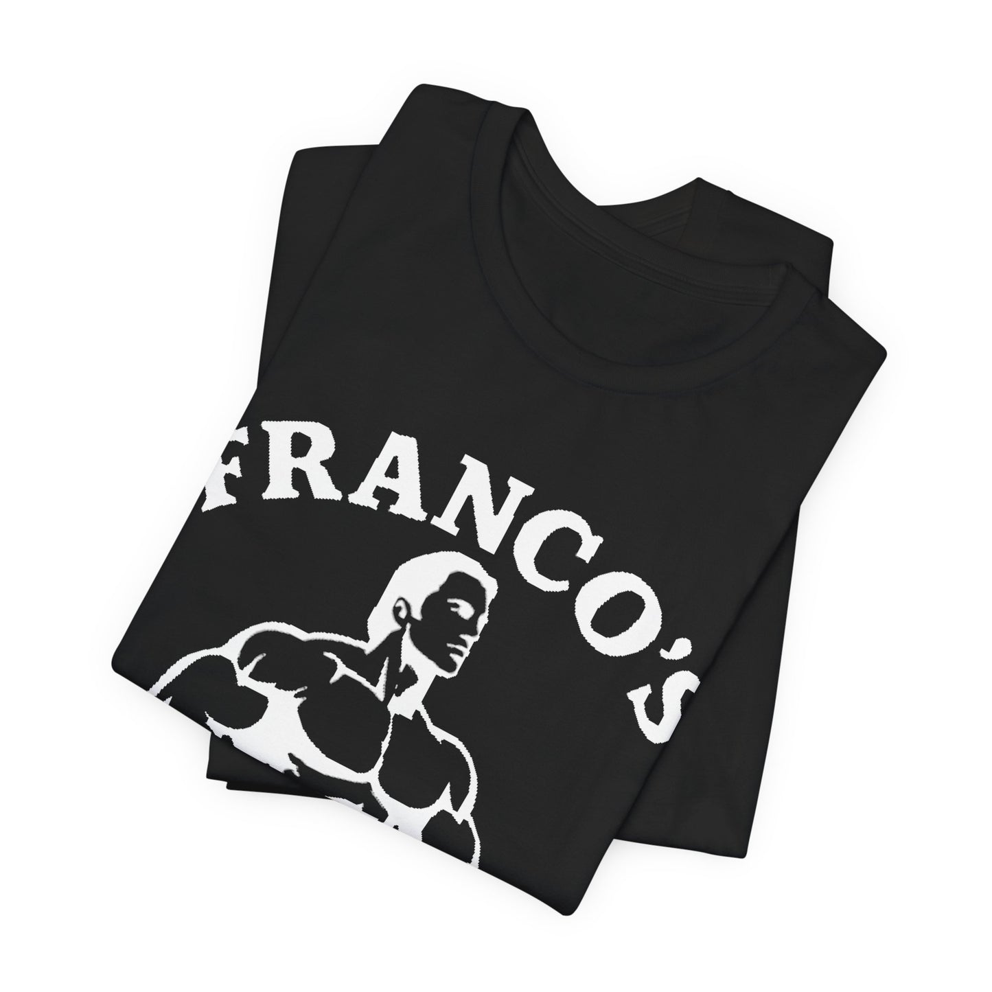 Franco’s Gym Retro Bodybuilder T-Shirt – Vintage 80s Fitness Style