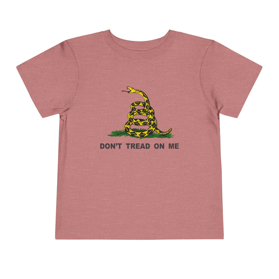 Don't Tread On Me Gadsden Flag Rattlesnake Toddler Short Sleeve T-Shirt