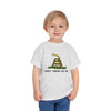 Don't Tread On Me Gadsden Flag Rattlesnake Toddler Short Sleeve T-Shirt