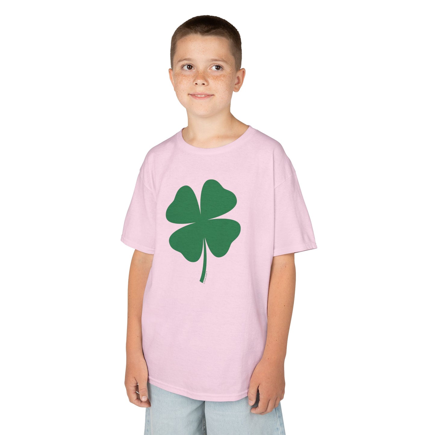 Lucky Four Leaf Clover St. Patrick's Day Children's T-Shirt by TOOLOUD