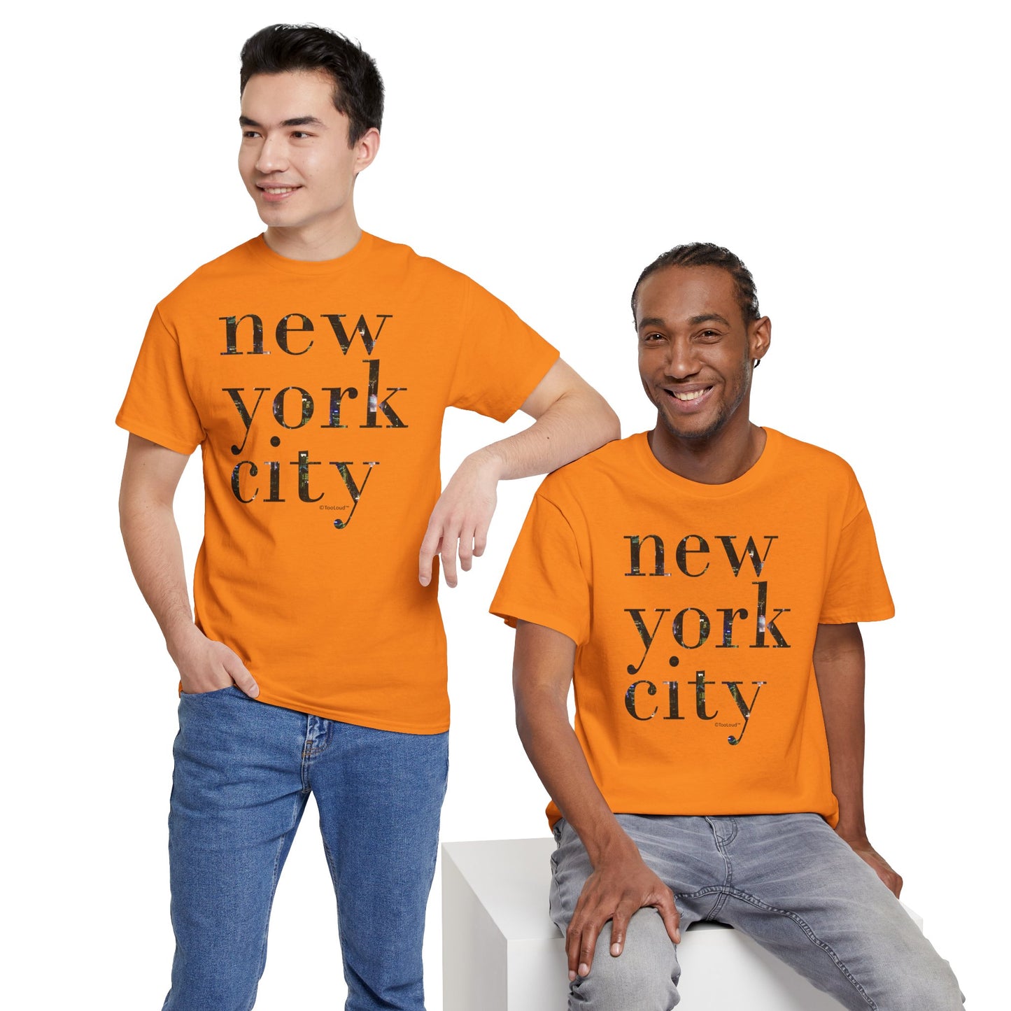 New York City – City Lights Adult T-Shirt by TOOLOUD