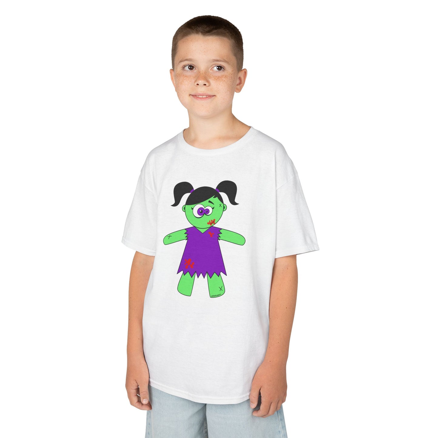 Zombie Girl Halloween Children’s T-Shirt by TOOLOUD