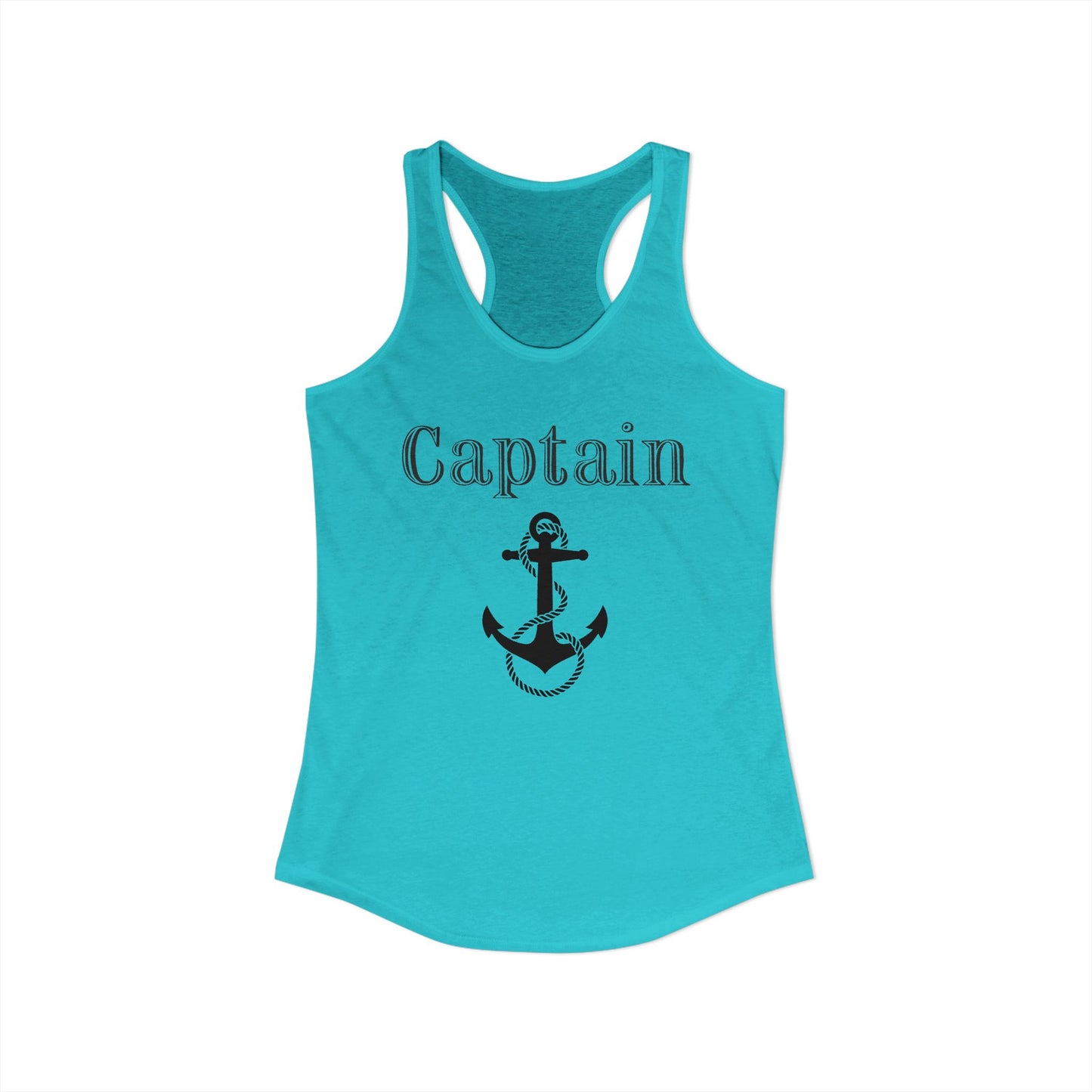 Ship Captain Nautical Anchor Boating Women’s Racerback Tank Top by TOOLOUD™