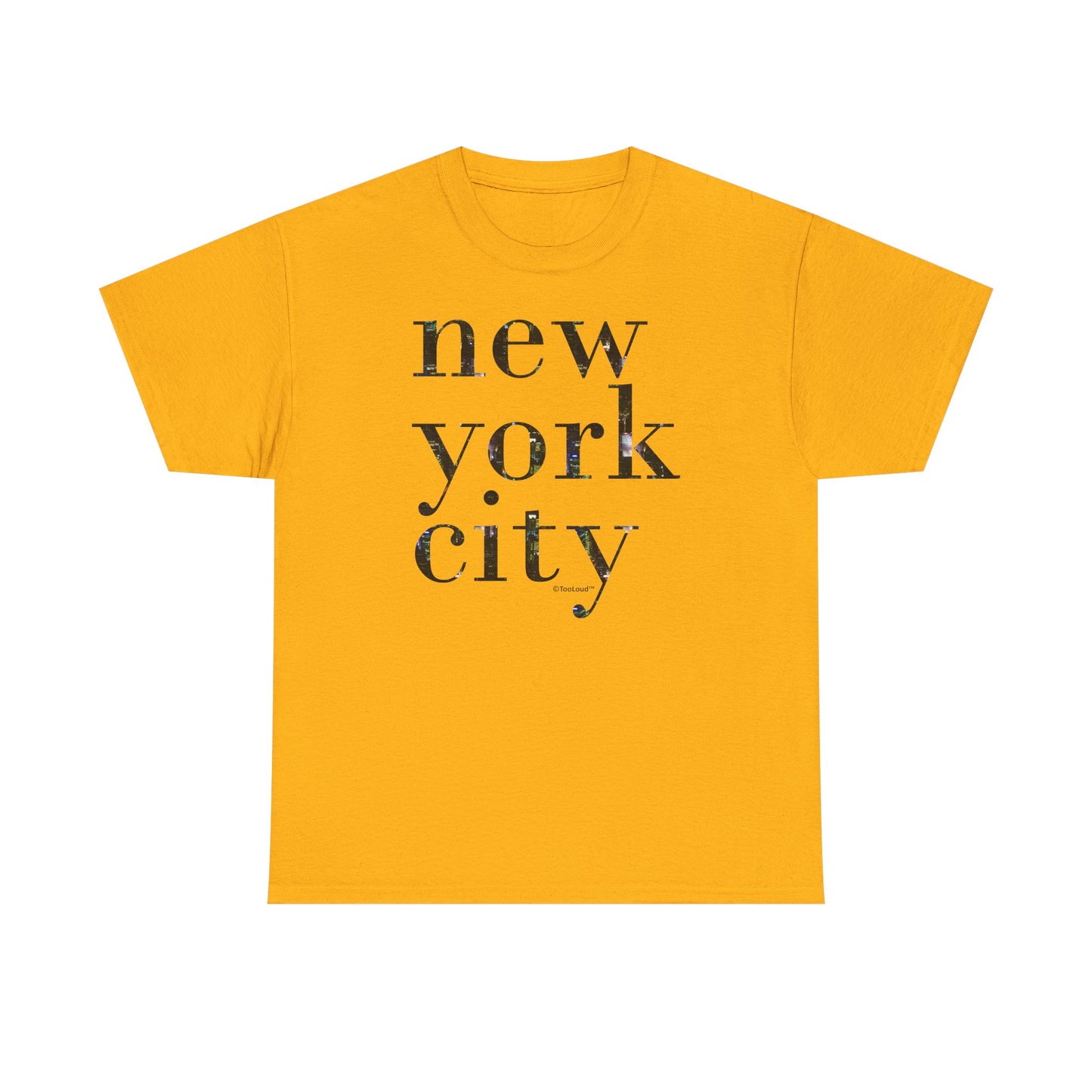 New York City – City Lights Adult T-Shirt by TOOLOUD