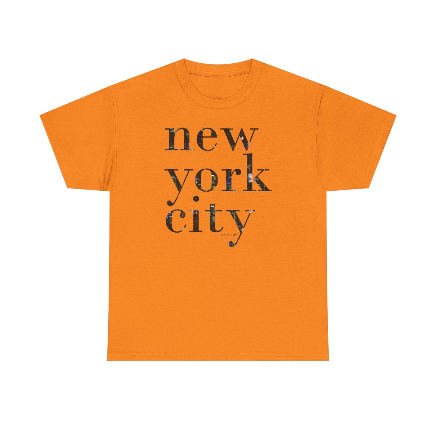 New York City – City Lights Adult T-Shirt by TOOLOUD