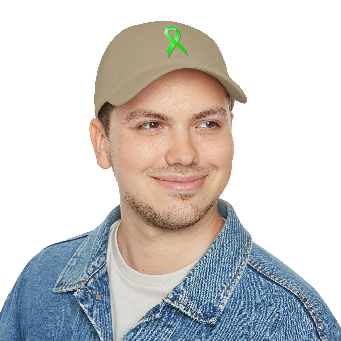 Lyme Disease Awareness Ribbon – Lime Green Adult DTG Baseball Cap Hat by TOOLOUD