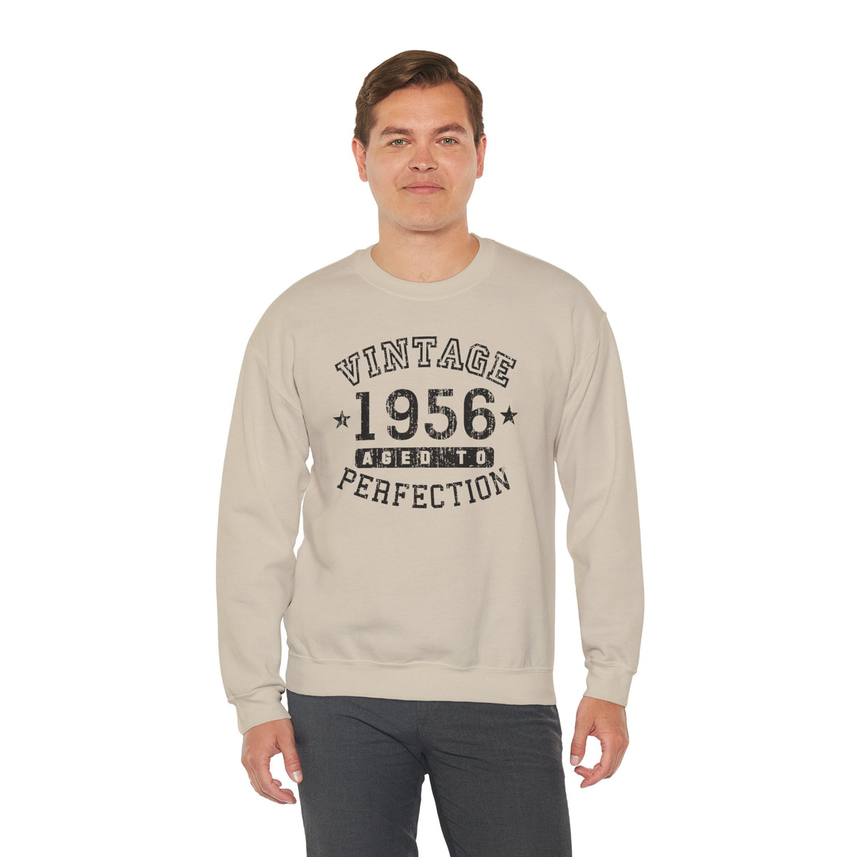 1956 – Vintage Birth Year Adult Sweatshirt by TOOLOUD