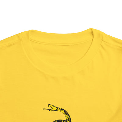 Don't Tread On Me Gadsden Flag Rattlesnake Toddler Short Sleeve T-Shirt