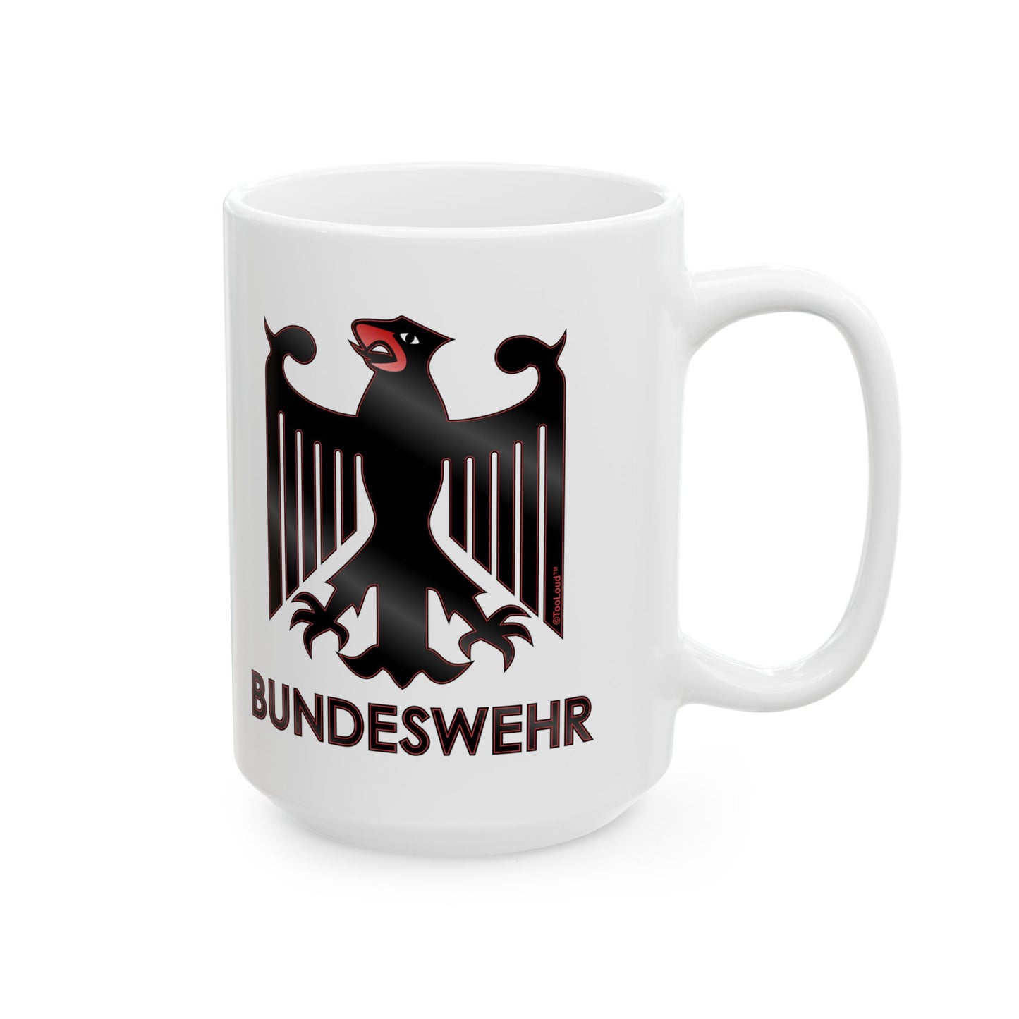 Bundeswehr Logo with Text Printed Coffee Mug – 11oz or 15oz by TOOLOUD