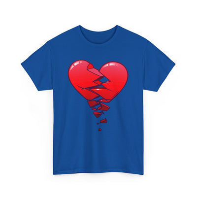 Crumbling Broken Heart Adult Unisex T-Shirt Tee