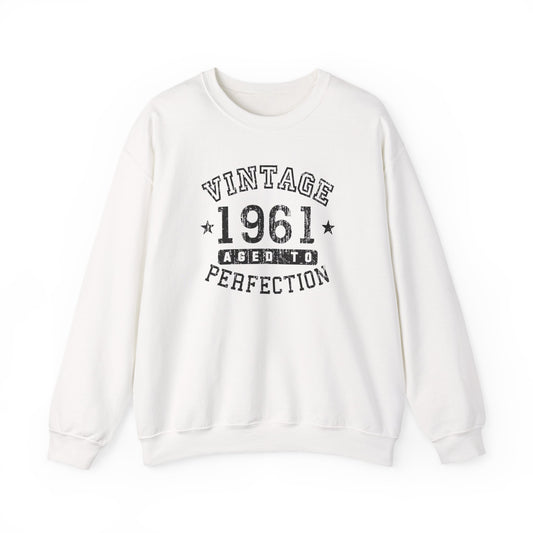 60th Birthday Vintage Birth Year 1961 Crewneck Sweatshirt by TOOLOUD