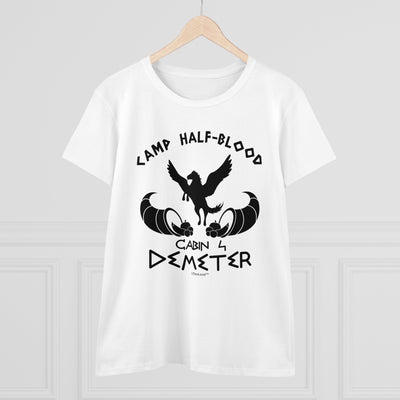 TOOLOUD Cabin 4 Demeter Camp Half Blood Womens T-Shirt