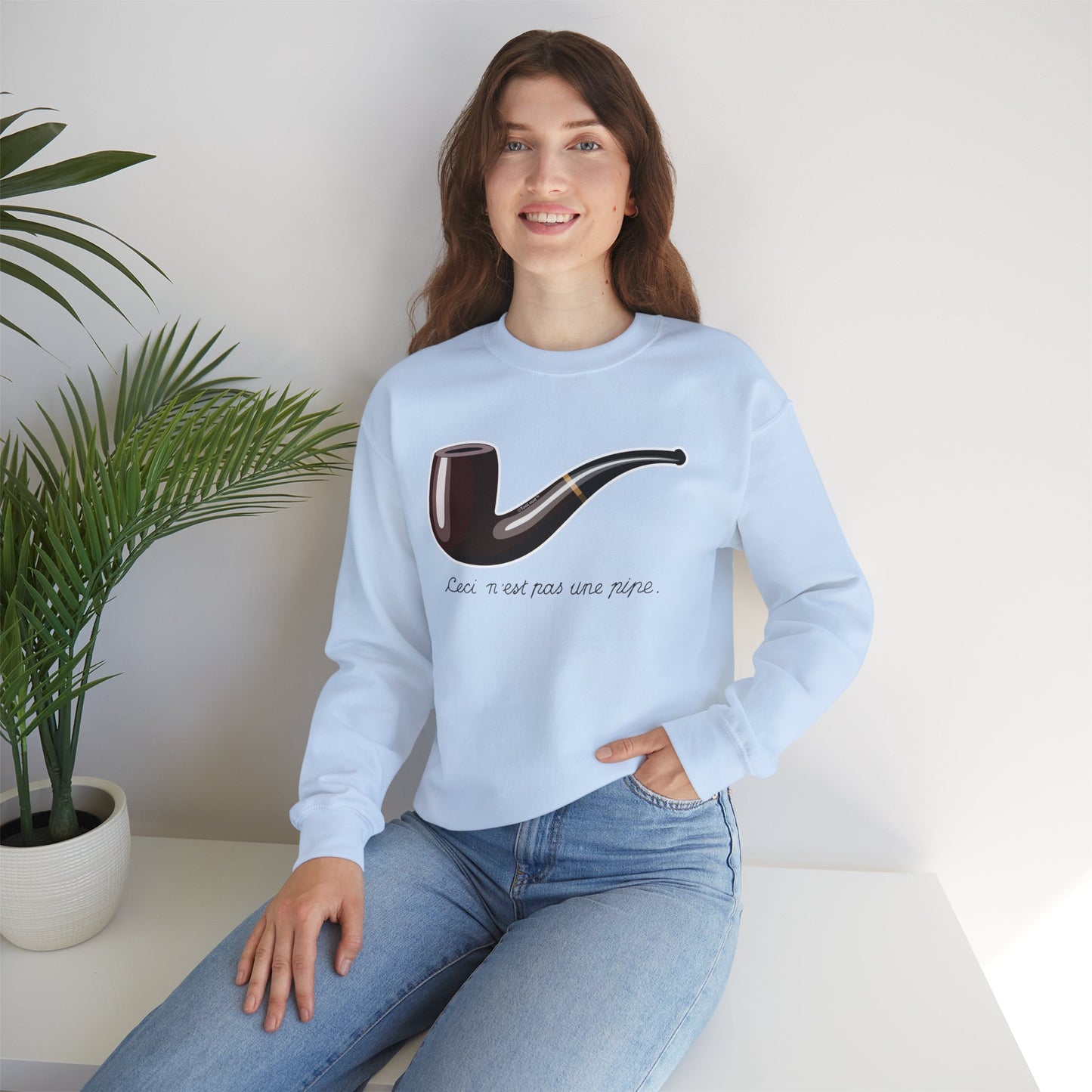Ceci N’est Pas une Pipe Adult Sweatshirt by TOOLOUD