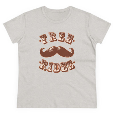 Free Mustache Rides Women's T-Shirt by TOOLOUD