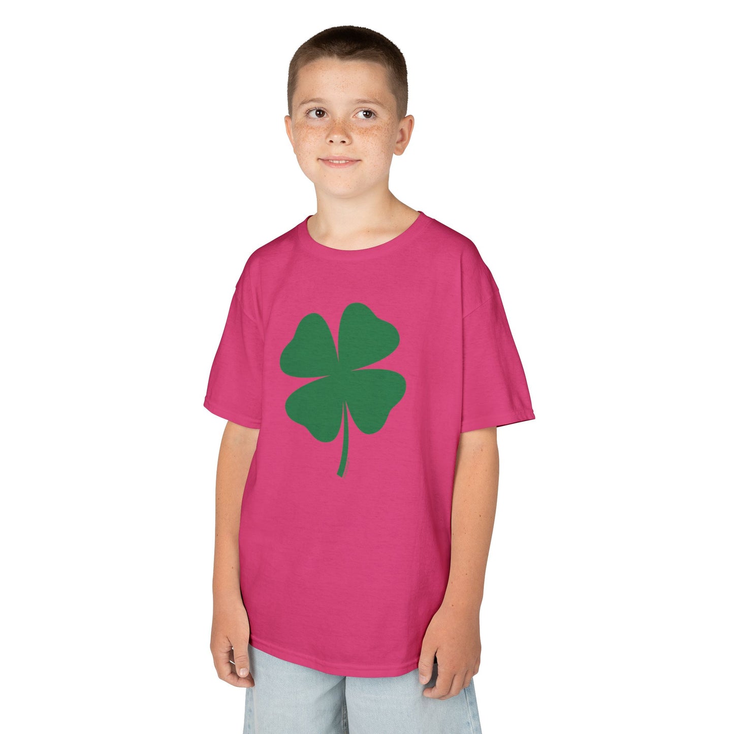 Lucky Four Leaf Clover St. Patrick's Day Children's T-Shirt by TOOLOUD