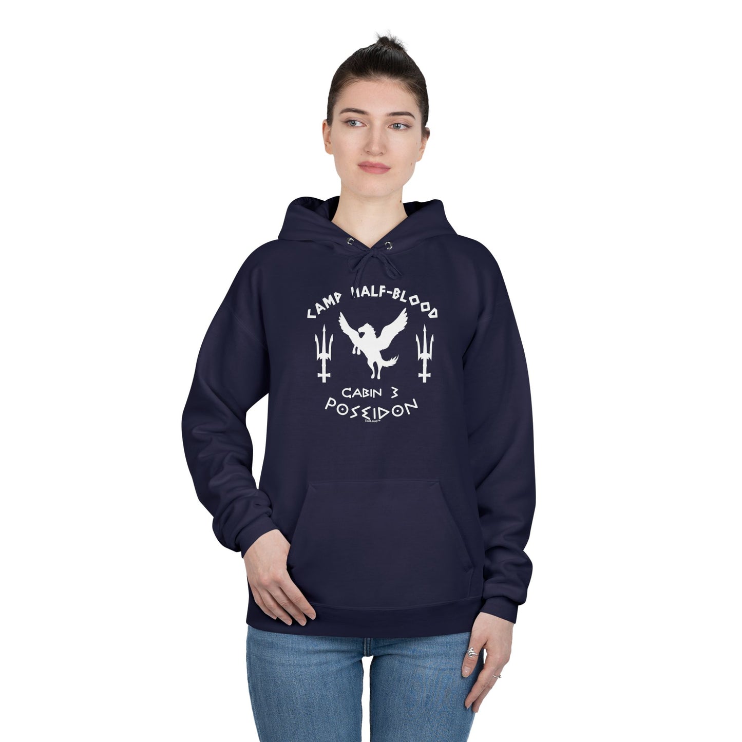 TOOLOUD Cabin 3 Poseidon Camp Half Blood Dark Hoodie Sweatshirt
