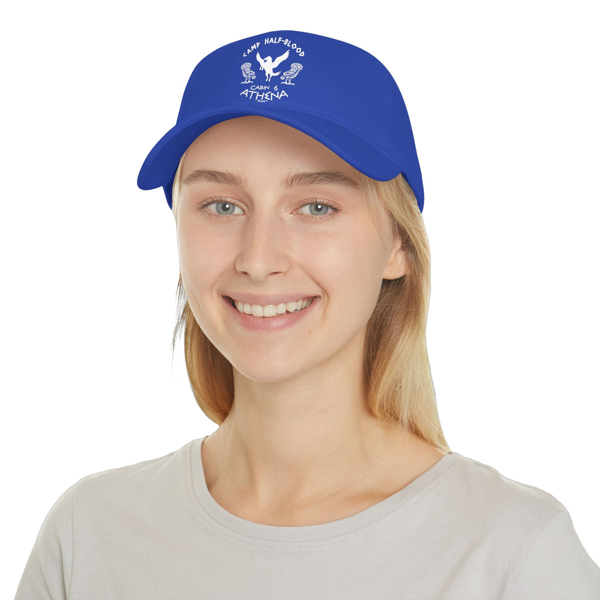 Camp Half-Blood Cabin 6 Athena Adult Dark Baseball Cap Hat by TOOLOUD