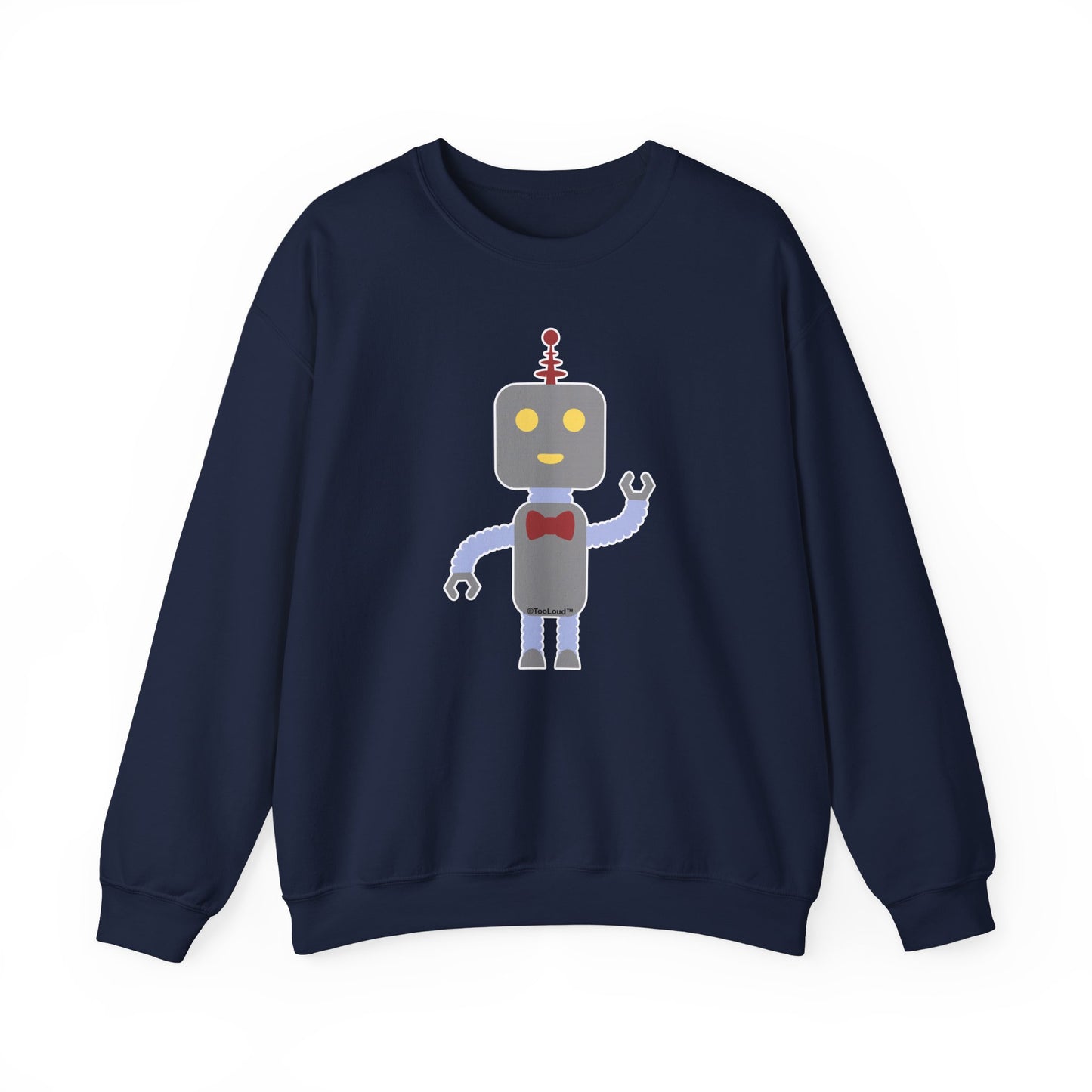 Cute Robot Male Adult Dark Sweatshirt by TOOLOUD
