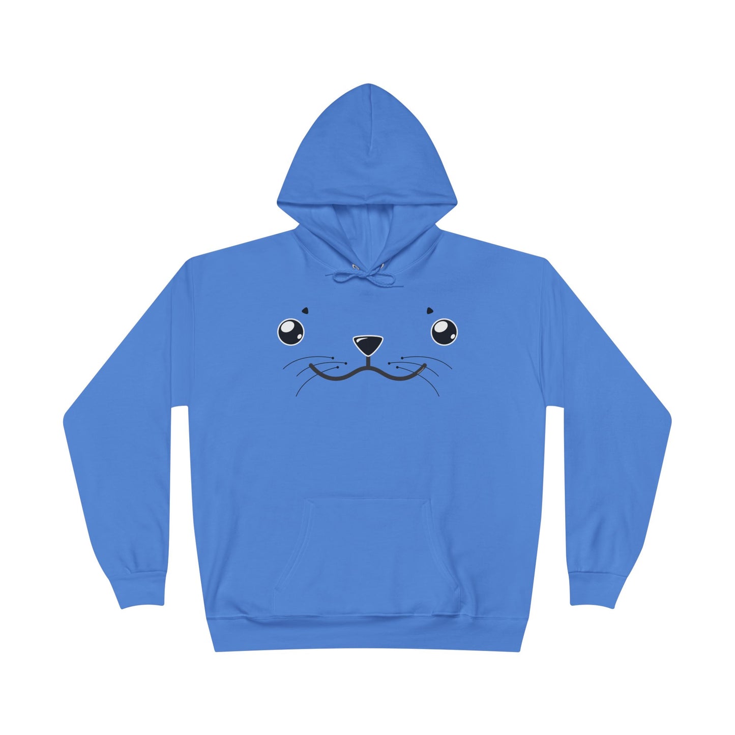Kyu-T Face - Sealie the Cute Seal Unisex Hoodie Sweatshirt by TOOLOUD