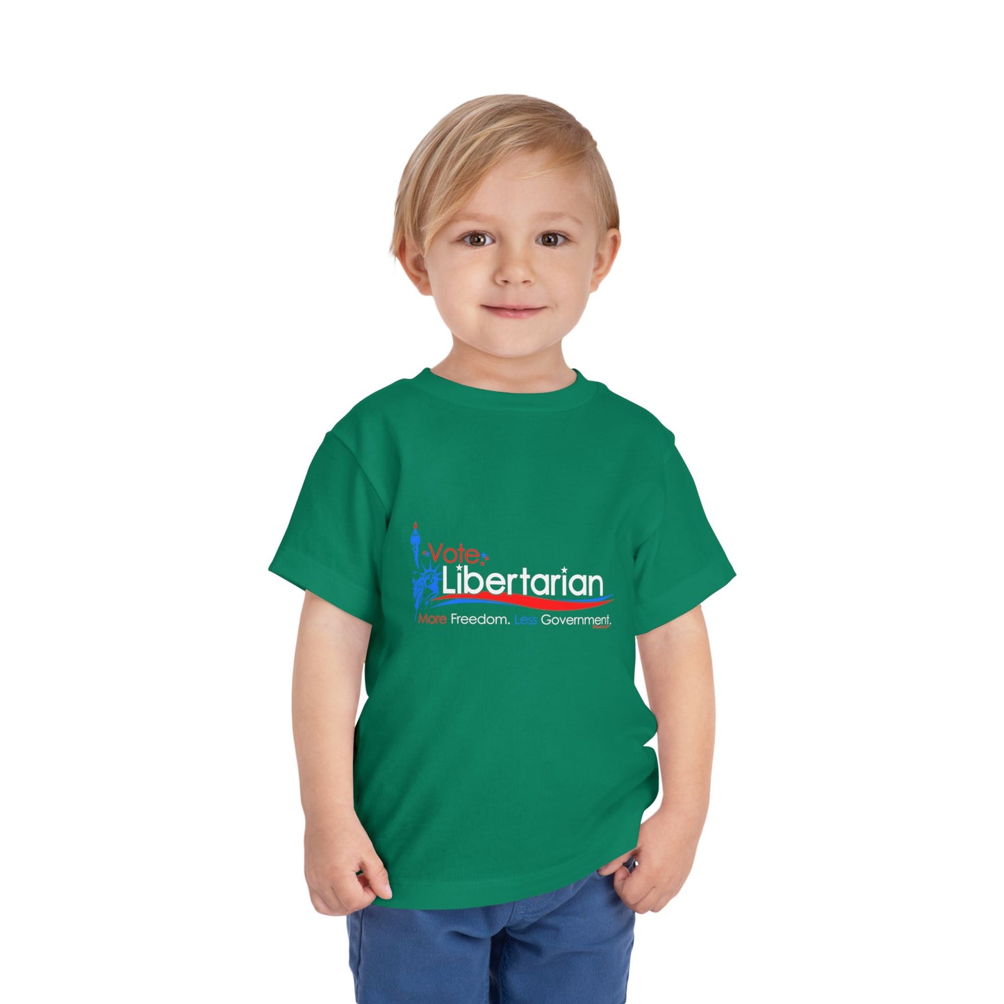 Libertarian Slogan Toddler Dark T-Shirt by TOOLOUD