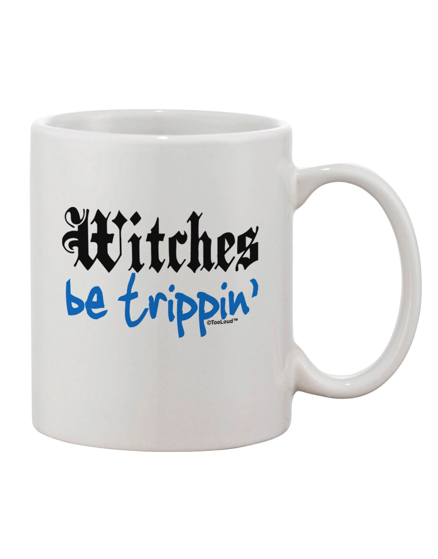 11 oz Blue Printed Coffee Mug - Perfect for Witches on the Go! - TooLoud-11 OZ Coffee Mug-TooLoud-White-Davson Sales