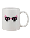 11 oz Coffee Mug - Expertly Designed with 8-Bit Skull Love - Perfect for Girls and Girls - TooLoud-11 OZ Coffee Mug-TooLoud-White-Davson Sales