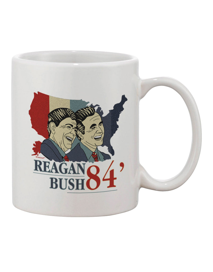 11 oz Coffee Mug - Expertly Printed with REAGAN BUSH 84 Design - TooLoud-11 OZ Coffee Mug-TooLoud-Davson Sales