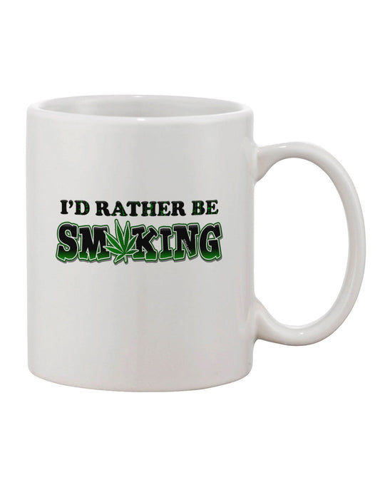 11 oz Coffee Mug for Smoking Enthusiasts - TooLoud-11 OZ Coffee Mug-TooLoud-White-Davson Sales