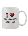 11 oz Coffee Mug for the Devoted Gamer Wife - TooLoud-11 OZ Coffee Mug-TooLoud-White-Davson Sales