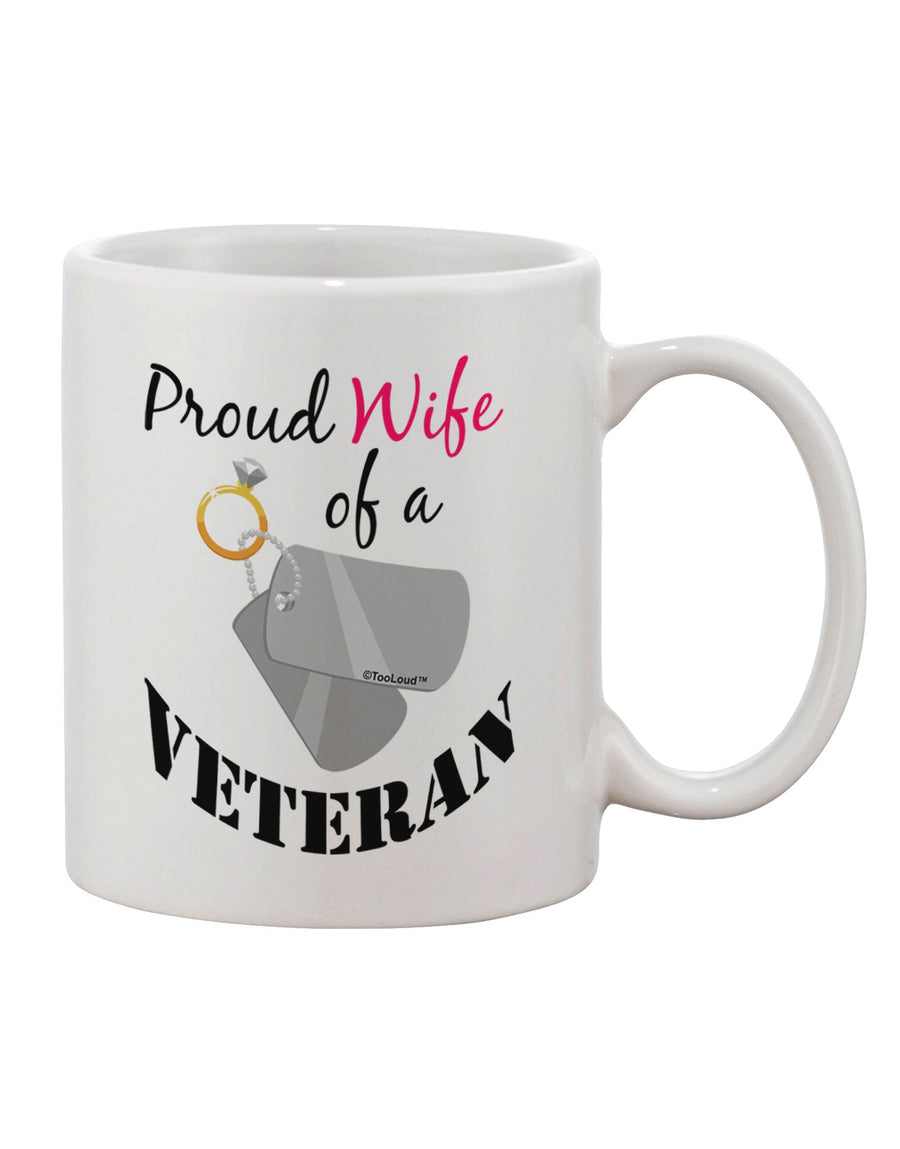 11 oz Coffee Mug for the Esteemed Spouse of a Veteran - TooLoud-11 OZ Coffee Mug-TooLoud-White-Davson Sales