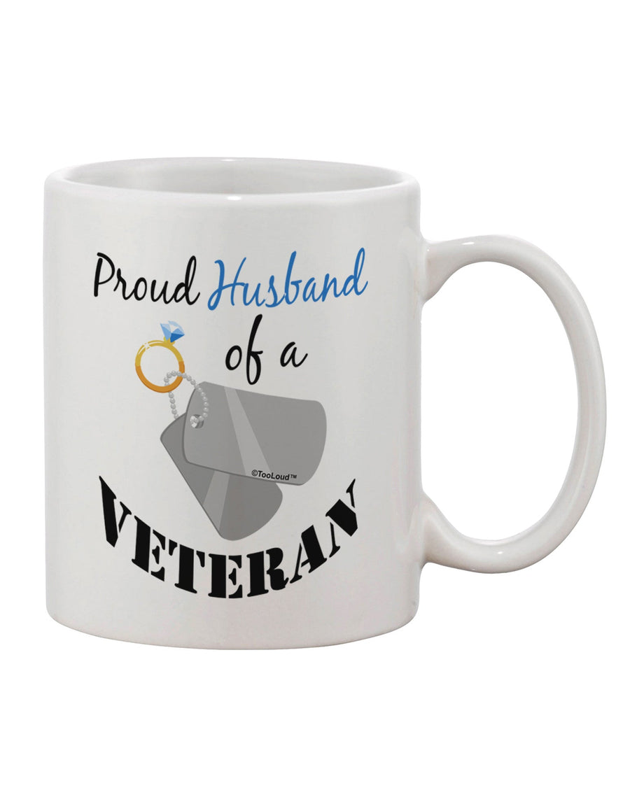 11 oz Coffee Mug for the Esteemed Spouse of a Veteran - TooLoud-11 OZ Coffee Mug-TooLoud-White-Davson Sales