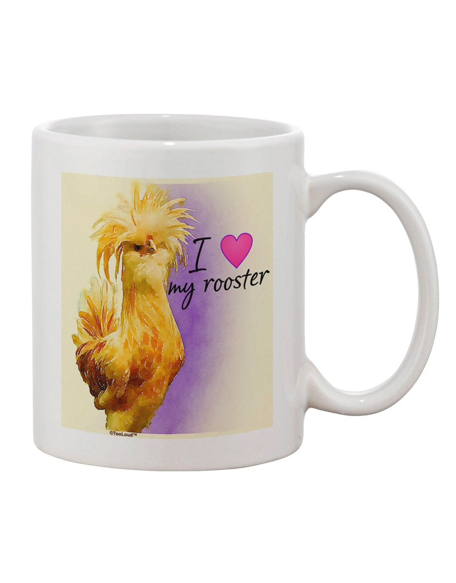 11 oz Coffee Mug - Perfect for Rooster Lovers TooLoud-11 OZ Coffee Mug-TooLoud-White-Davson Sales