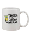 11 oz Coffee Mug - Perfect for Tequila Lovers TooLoud-11 OZ Coffee Mug-TooLoud-White-Davson Sales