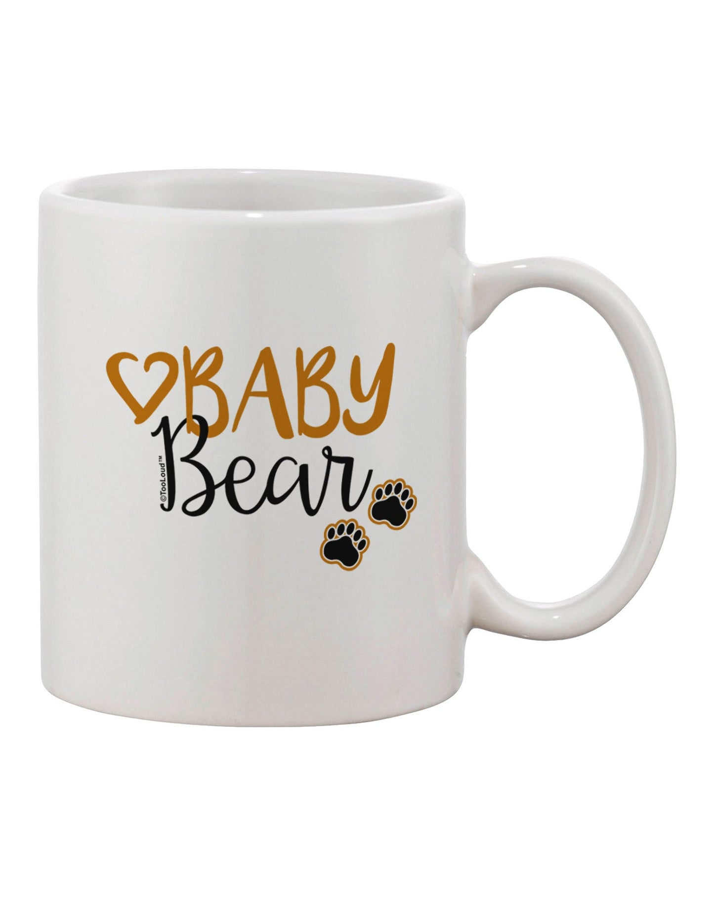 11 oz Coffee Mug with Baby Bear Paws Design - TooLoud-11 OZ Coffee Mug-TooLoud-White-Davson Sales