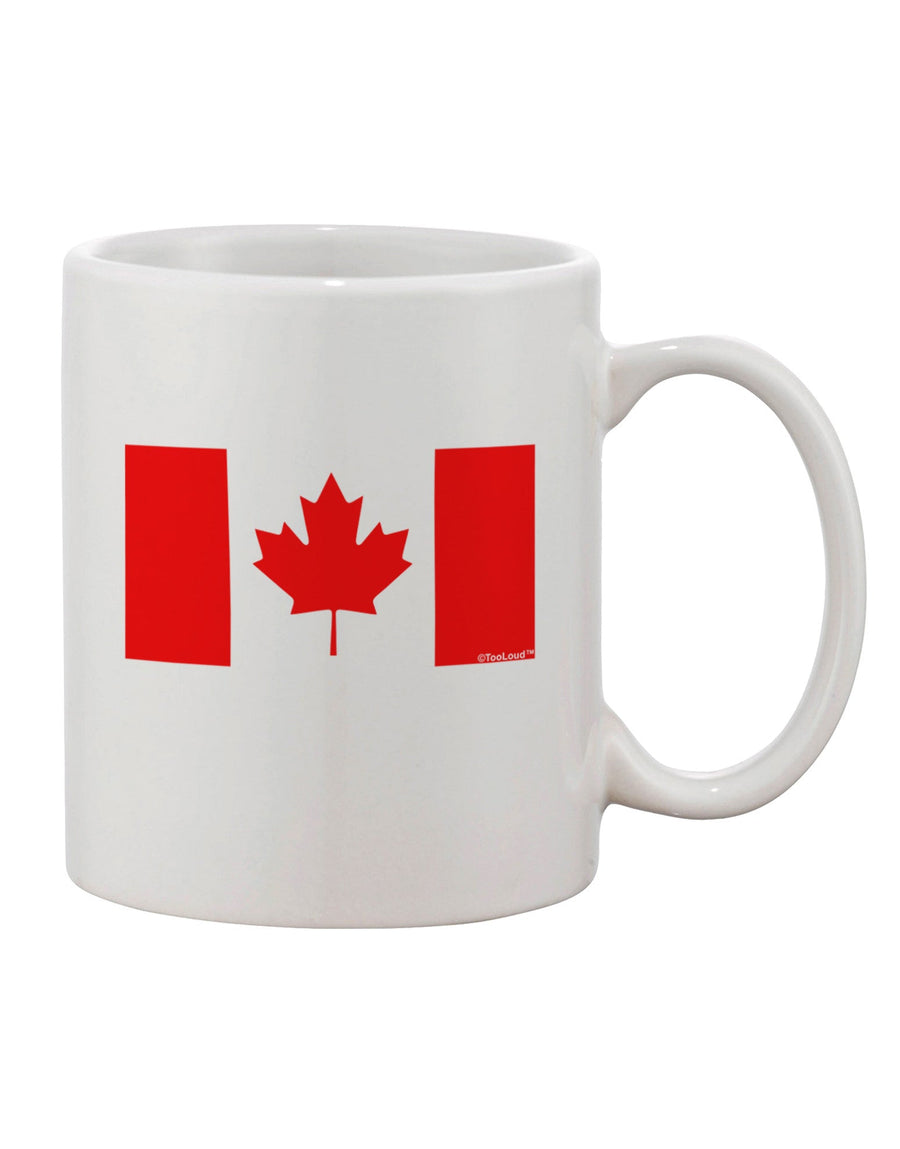 11 oz Coffee Mug with Canadian Flag Maple Leaf Colors - TooLoud-11 OZ Coffee Mug-TooLoud-White-Davson Sales