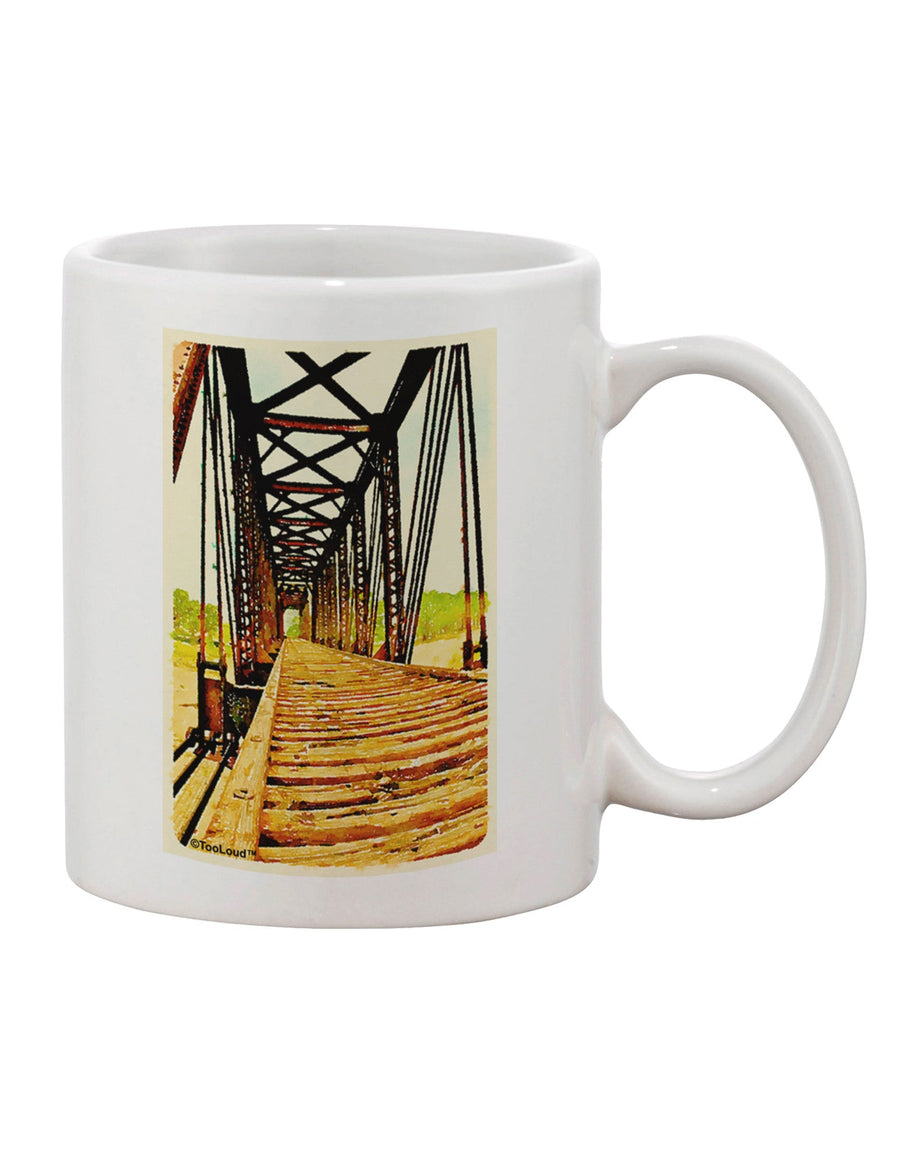 11 oz Coffee Mug with Colorado Bridge Watercolor Print - TooLoud-11 OZ Coffee Mug-TooLoud-White-Davson Sales