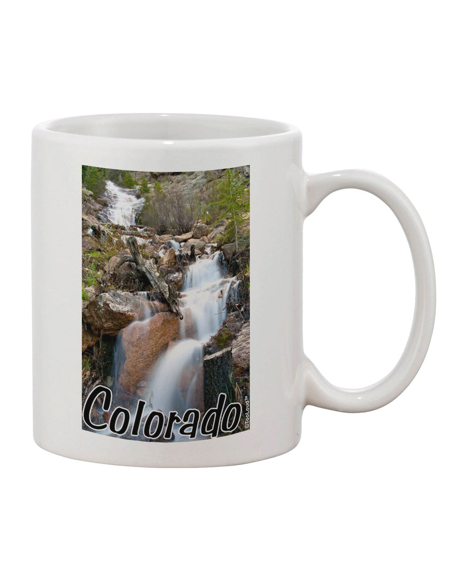 11 oz Coffee Mug with Colorado Waterfall Scene Text Print - TooLoud-11 OZ Coffee Mug-TooLoud-White-Davson Sales