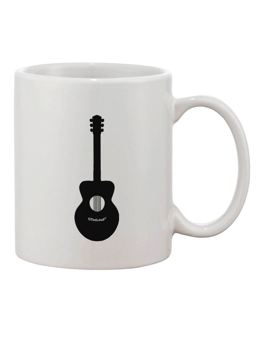 11 oz Coffee Mug with Cool Musician Acoustic Guitar Print - Expertly Crafted by TooLoud-11 OZ Coffee Mug-TooLoud-White-Davson Sales