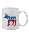11 oz Coffee Mug with Democrat Bubble Symbol - TooLoud-11 OZ Coffee Mug-TooLoud-White-Davson Sales