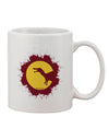 11 oz Coffee Mug with Dinosaur Silhouette Splatter Design - Crafted by a Drinkware Expert-11 OZ Coffee Mug-TooLoud-White-Davson Sales