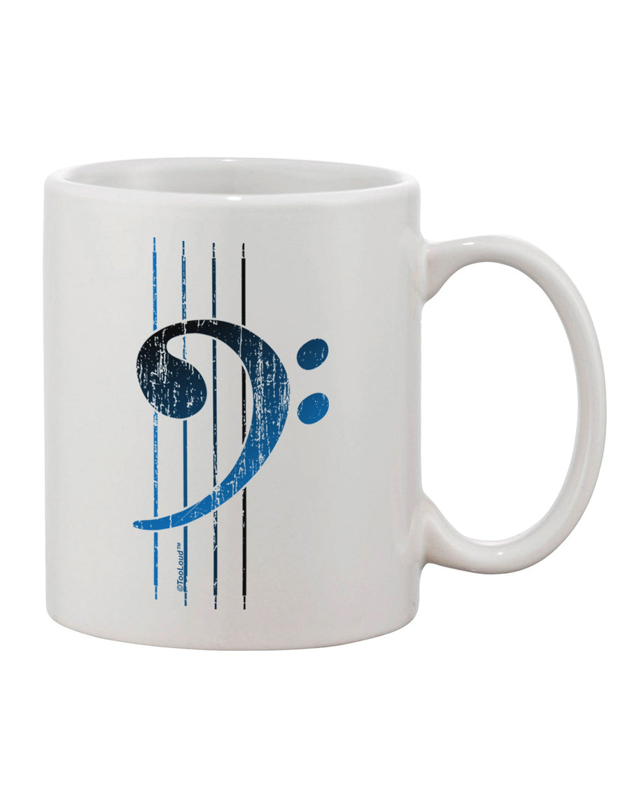 11 oz Coffee Mug with Distressed Bass Strings Print - TooLoud-11 OZ Coffee Mug-TooLoud-White-Davson Sales