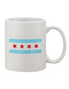 11 oz Coffee Mug with Distressed Chicago Flag Design - TooLoud-11 OZ Coffee Mug-TooLoud-White-Davson Sales