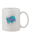 11 oz Coffee Mug with Electro House Equalizer Print - TooLoud-11 OZ Coffee Mug-TooLoud-White-Davson Sales