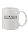 11 oz Coffee Mug with Happy FaceText Bubble Print - TooLoud-11 OZ Coffee Mug-TooLoud-White-Davson Sales