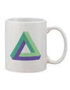 11 oz Coffee Mug with Impossible Triangle Loop Print - TooLoud-11 OZ Coffee Mug-TooLoud-White-Davson Sales