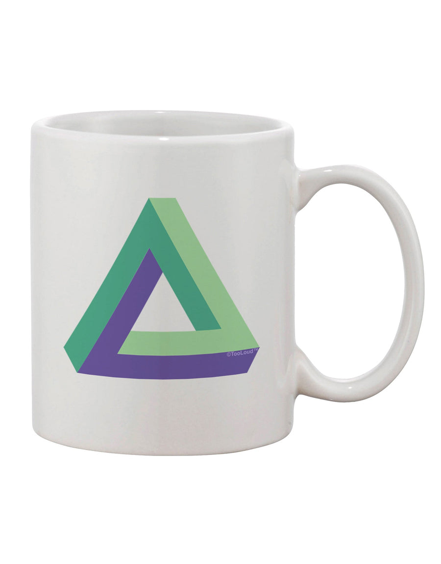 11 oz Coffee Mug with Impossible Triangle Loop Print - TooLoud-11 OZ Coffee Mug-TooLoud-White-Davson Sales