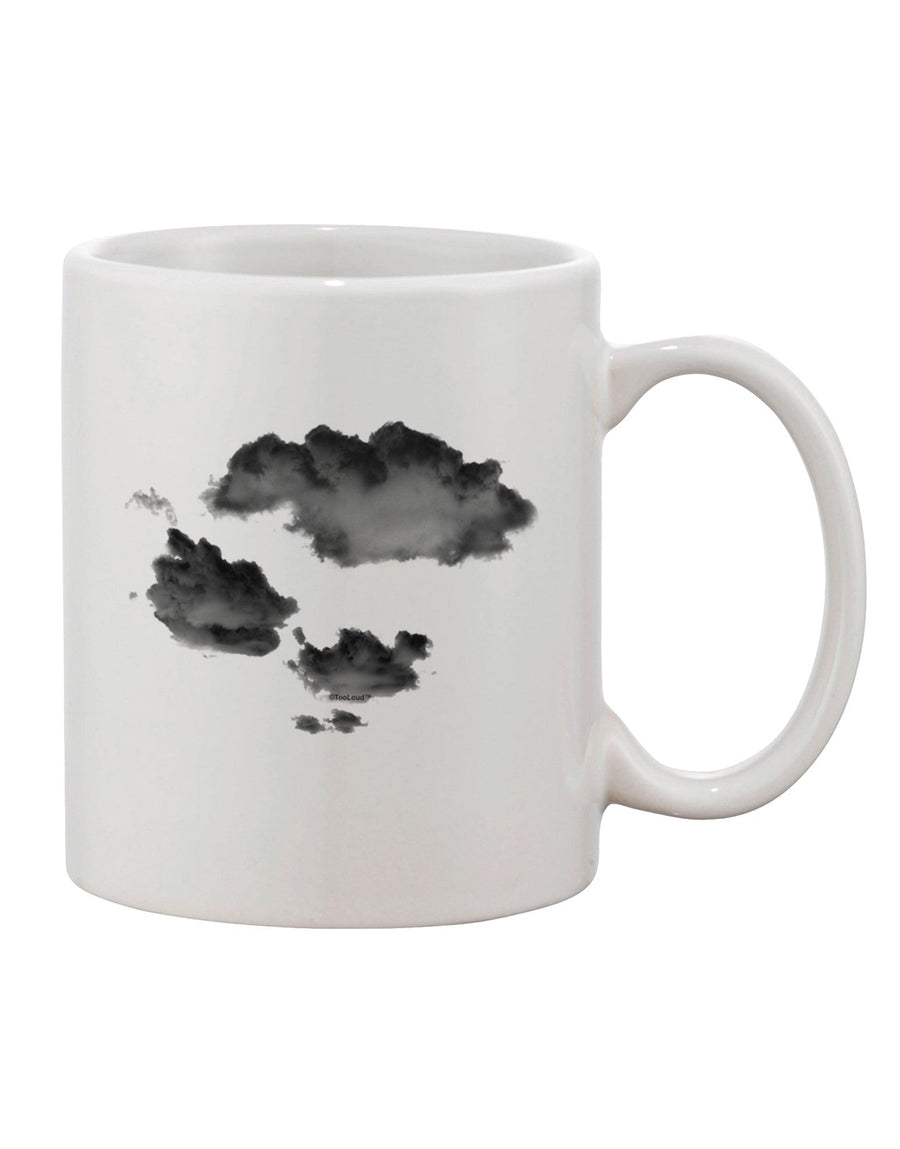 11 oz Coffee Mug with Inverted Puffy Clouds Print - Expertly Crafted Drinkware TooLoud-11 OZ Coffee Mug-TooLoud-White-Davson Sales